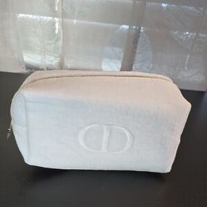 Dior White Cosmetic Pouch